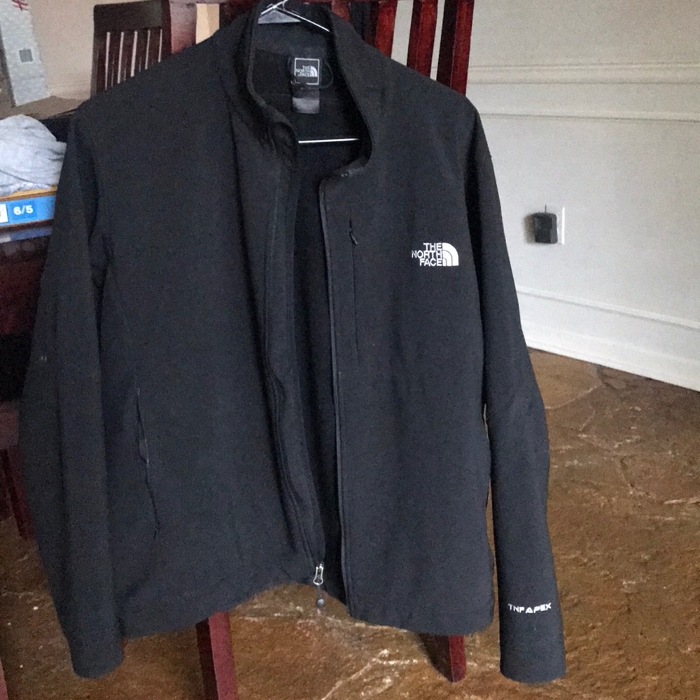 Black north face jacket waterproof